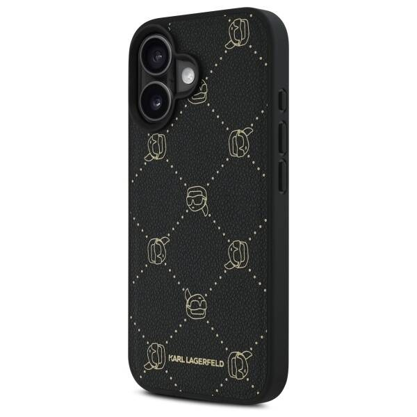 Etui Karl Lagerfeld iPhone 16 6.1" czarny/black Magsafe Karl Head
