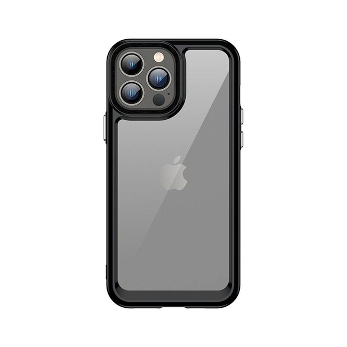 Pouzdro Outer Space Case pro iPhone 13 Pro Max Hard Cover s černým gelovým rámem