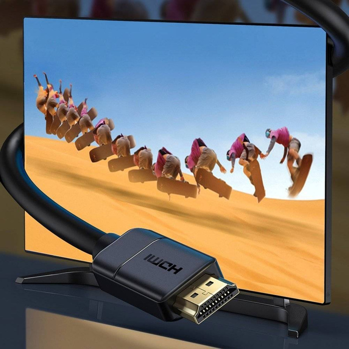 Cavo Baseus Cavo HDMI 2.0 4K 60 Hz 3D HDR 18 Gbps 1 m nero (CAKGQ-A01)
