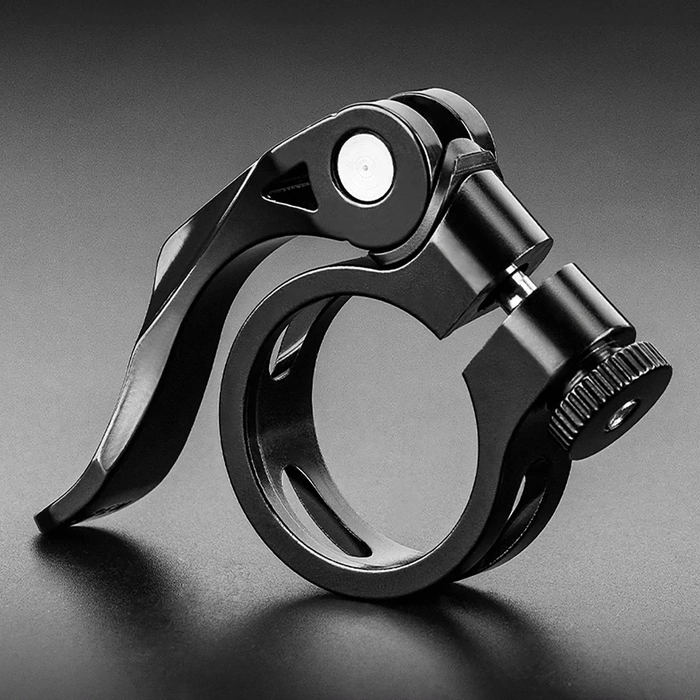 Rockbros 41210092001 bicycle seat clamp with quick release - black