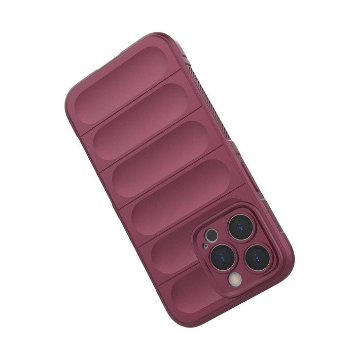 Magic Shield Case Hülle für iPhone 13 Pro Max flexible gepanzerte Hülle in Burgund