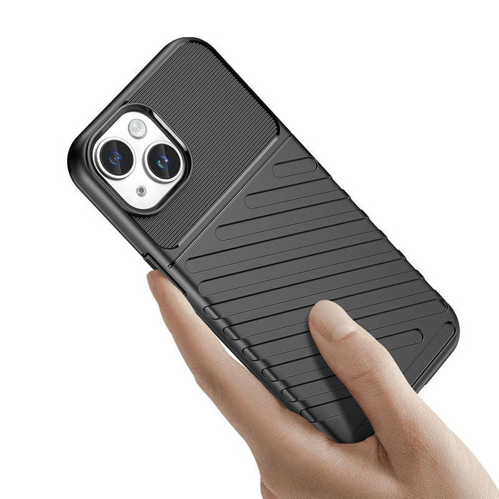 Pouzdro Armored iPhone 15 Plus Thunder Case - černé