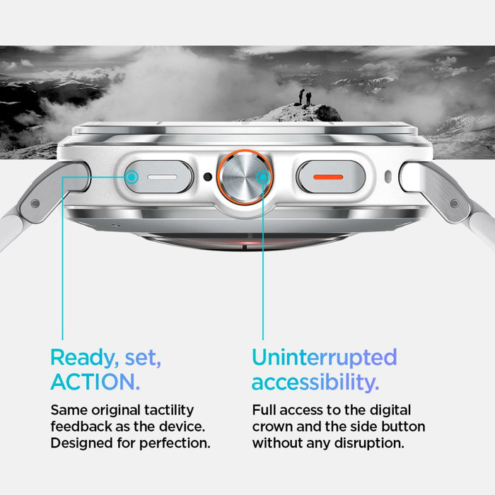 Armband Spigen Galaxy Watch MODERN FIT BAND SAMSUNG ULTRA (47 MM) SILBER