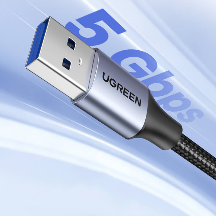 Prolunga Ugreen cavo adattatore USB (maschio) - USB (femmina) 3.0 5Gb/s 2m grigio (US115)