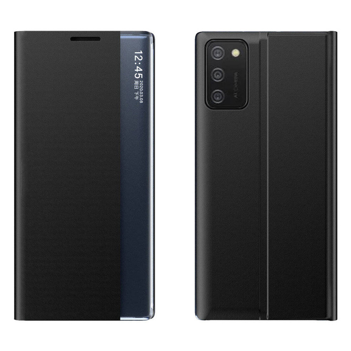 Nový kryt Sleep Case s funkcí stojánku pro Samsung Galaxy A03s (166.5) černý