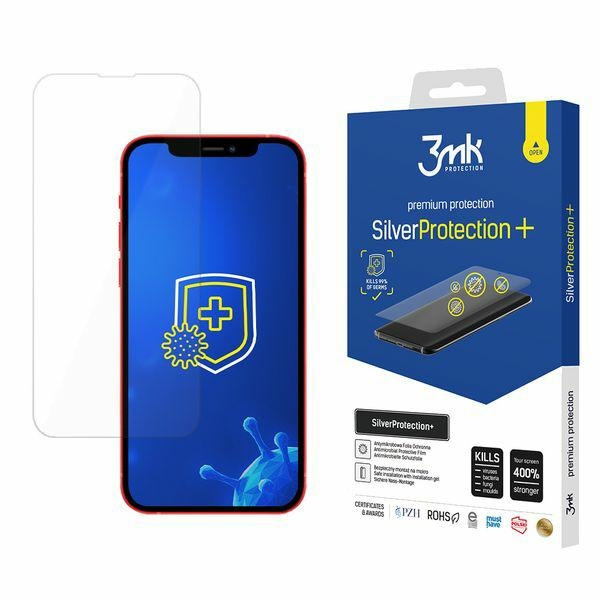 3MK Apple iPhone 13 Mini Silver Protect + antimikrobiálna Ochranná Fólia montovaná na mokro