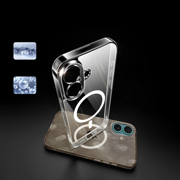 Etui magnetyczne Clear iPhone 16 (przezroczyste)