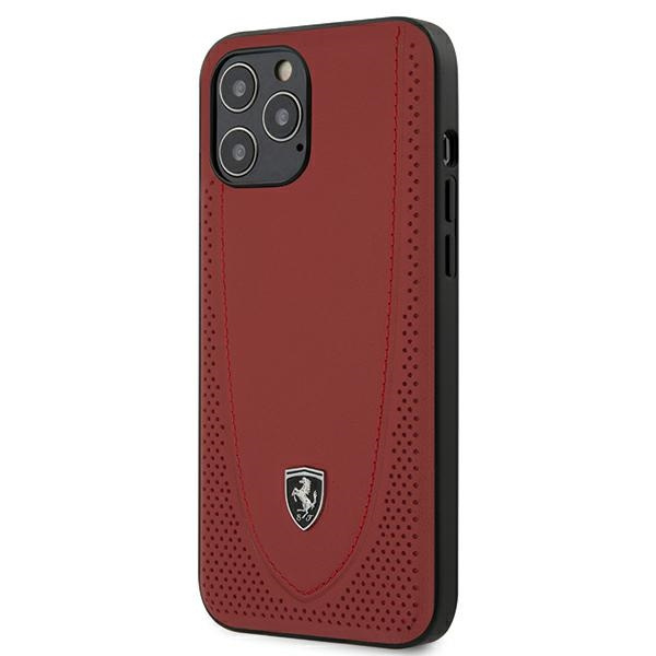 Case FERRARI Apple iPhone 12 Pro Max 6.7 Off Track Perforated FEOGOHCP12LRE Red Hardcase