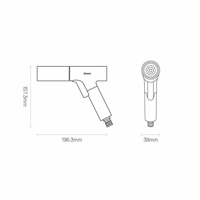 Mycí pistole Baseus Baseus - sprinkler, myčka 7,5 m - černá (GF5)