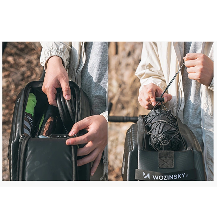 Sakwa rowerowa Wozinsky WSR-01B na bagażnik 9l - czarna