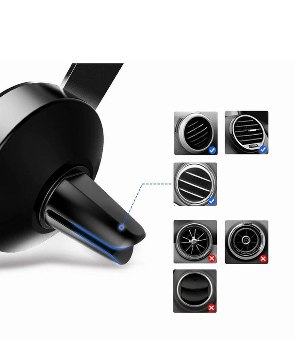 Ugreen gravitační držák do auta pro mřížku ventilace přívodu vzduchu šedá (50564)