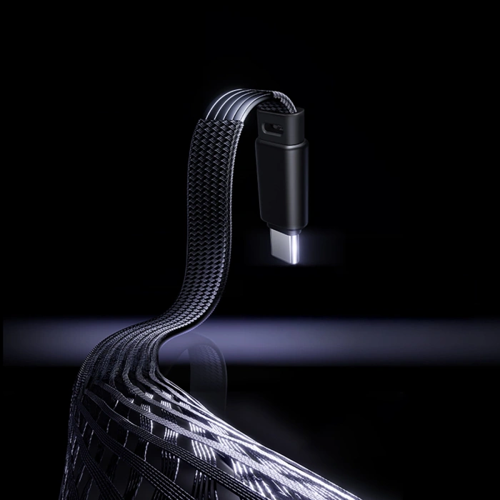 Kabel Baseus MVP 3 USB-C - USB-C 100W kątowy 1m - czarny