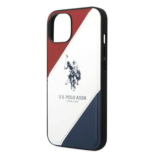 US Polo USHCP14MPSO3 iPhone 14 Plus 6.7" weiß/weiß Tricolor Geprägt