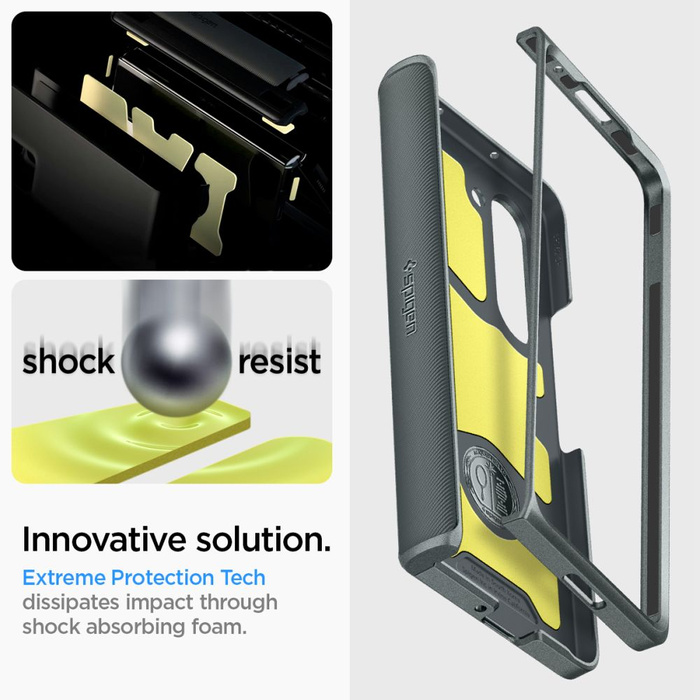 Funda Spigen Slim Armor Pro Galaxy Z Fold 5 Abyss Verde Case