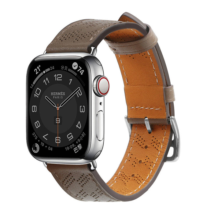 Cinturino in pelle Cinturino in pelle per Apple Watch SE, 8, 7, 6, 5, 4, 3, 2, 1 (41, 40, 38 mm) cinturino marrone scuro
