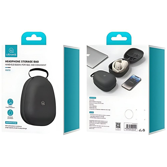 USAMS Etui na słuchawki nauszne czarny/black ZB292SNB01 (US-ZB292)