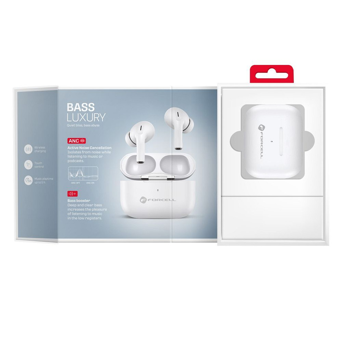 Słuchawki bezprzewodowe douszne Forcell F-Audio Master Pro TWS białe