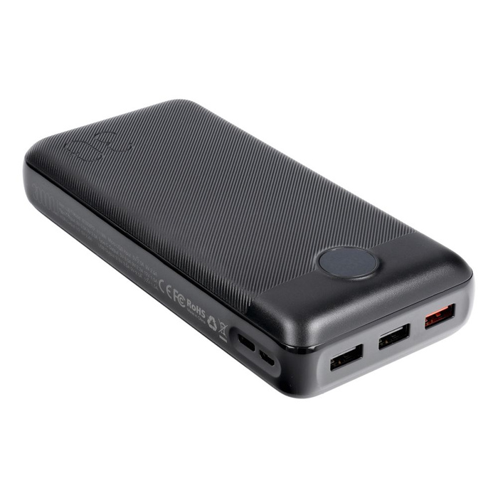 Powerbank Veger L30 (W3008PD) PD QC3.0 3A 20W 30000 mAh czarny