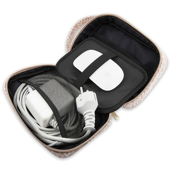 Bolso Guess GUHBHGCFSEP Organizador Rosa/Rosa GCube Stripe