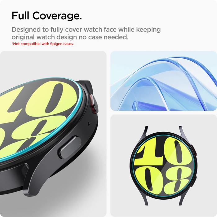 Vidrio Templado Spigen GLAS.TR "EZ-FIT Galaxy Watch pAQUETE DE 2 7 (44 MM) TRANSPARENTE