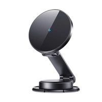 Joyroom JR-ZS408 magnetic holder with 15W inductive charger for car cockpit - black