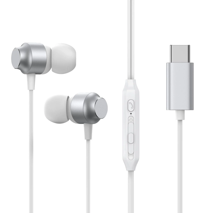 Joyroom JR-EC06 Écouteurs intra-auriculaires USB-C - argent
