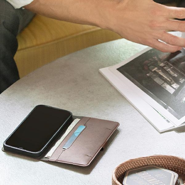 Funda Uniq libro Journa iPhone 12/12 Pro 6.1&quot; gris/gris oscuro