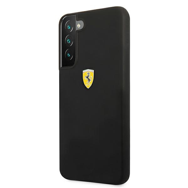 Coque FERRARI Samsung Galaxy S22 Plus On Track Sil silicone noir rigidecase