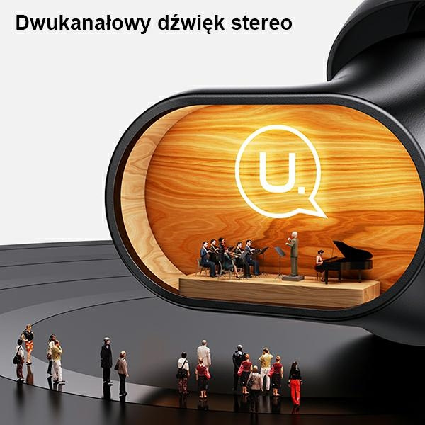 USAMS Headphones Bluetooth 5.1 TWS BH series wireless white/white BHUBH02