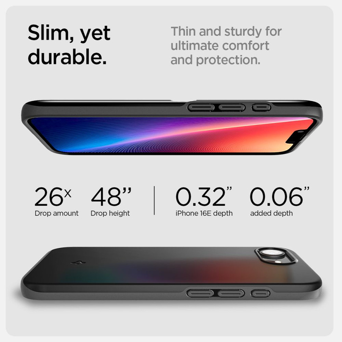 SPIGEN THIN FIT MAG MAGSAFE IPHONE 16E SCHWARZ