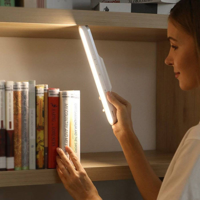 Baseus Magnetická noční LED lampa pro domácí skříňku Kuchyň Bílá (DGXC-02)