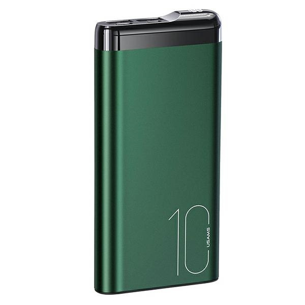 USAMS Powerbank PB55 10000mAh 2xUSB LED-Anzeige grün/grün 10KCD14802 (US-CD148) Aluminium