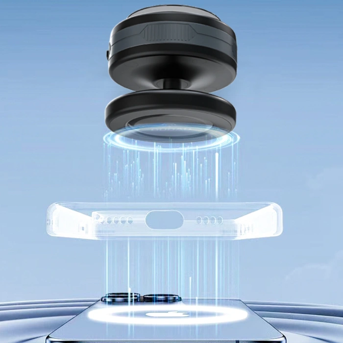 Uchwyt samochodowy Wozinsky WUSQ-01 z ładowarką Qi kompatybilny z MagSafe - czarny