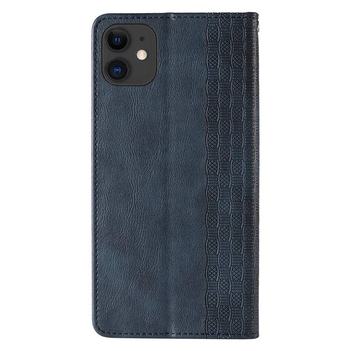 Magnet Strap Case para iPhone 13 mini cover wallet + mini lanyard colgante azul