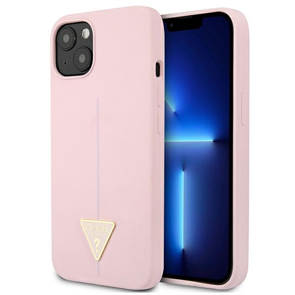Case GUESS Apple iPhone 13 Silicone Triangle Purple Hardcase
