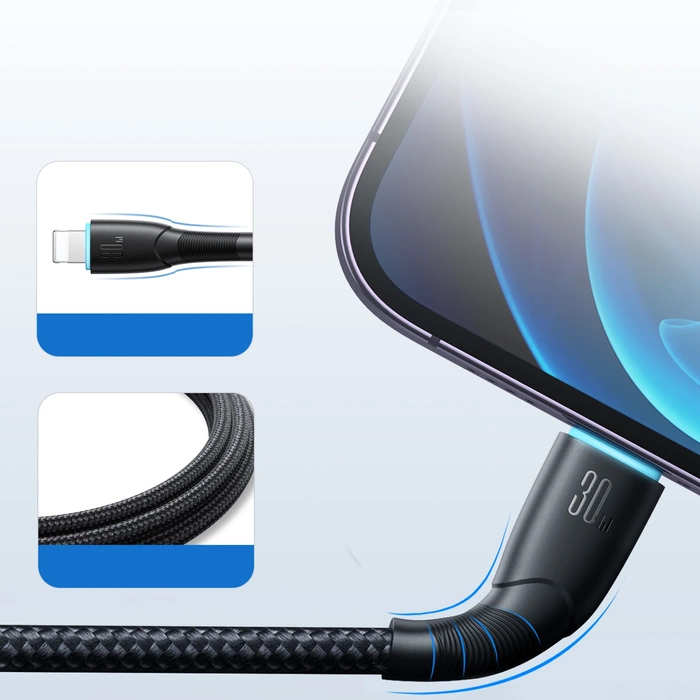 Joyroom Starry Series SA32-CL3 Câble USB-C / Lightning 30W 1m - noir