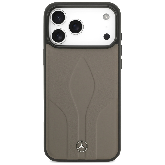Etui Mercedes Leather The Move MagSafe   do iPhone 17 Pro Max taupe