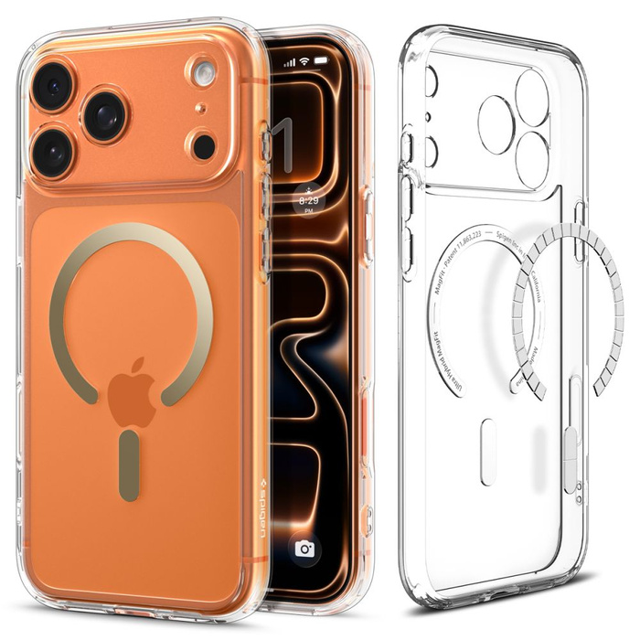 Spigen Ultra Hybrid Mag MagSafe IPhone 17 PRO CLEAR/GOLD