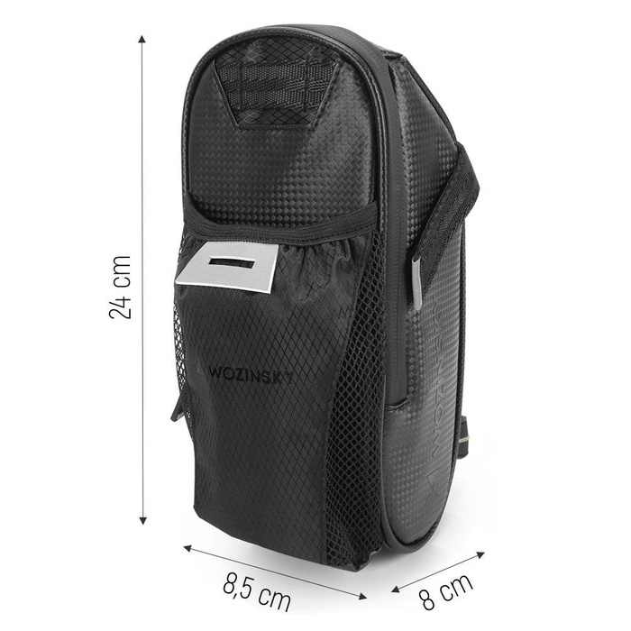 Wozinsky alforja para bicicleta 1,5 l negra (WBB20BK)