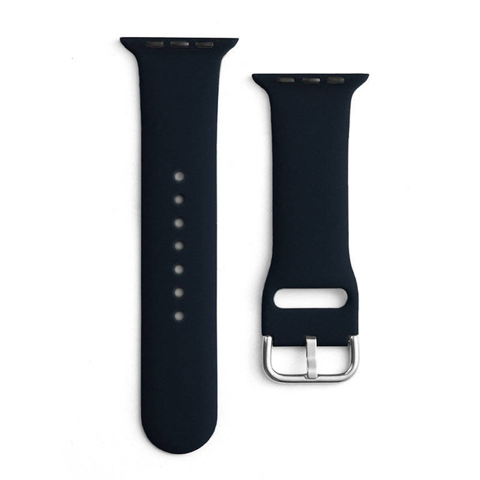 Silikonový řemínek APS Silikonový řemínek k Watch 8/7/6/5/4/3/2 / SE (45/44 / 42 mm) řemínek k hodinkám černý