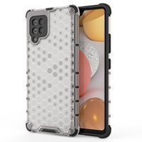 Honeycomb coque housse blindée avec cadre en gel Samsung Galaxy A42 5G transparent