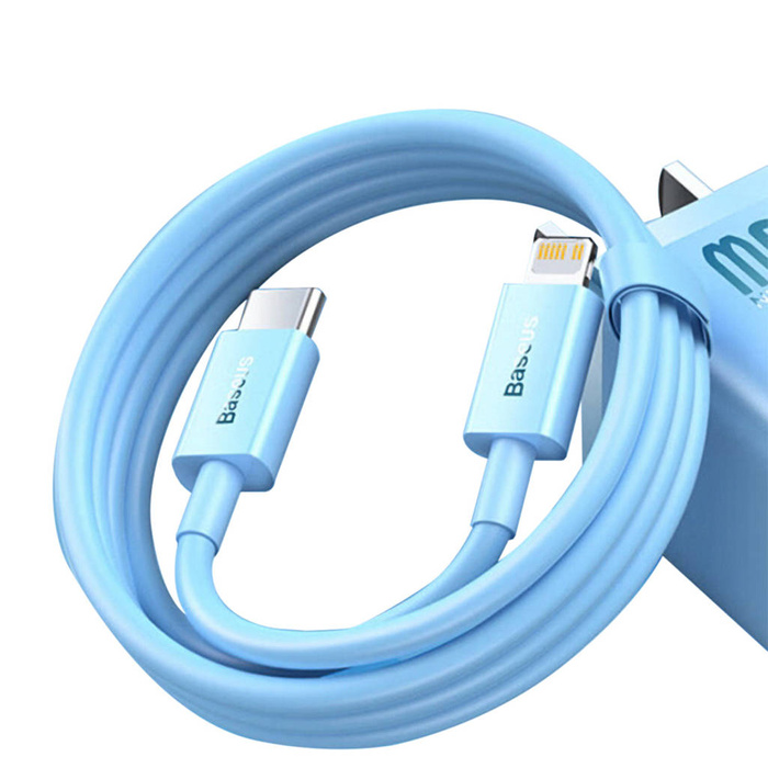 USB-C kabel - Lightning 20W PD 1m Baseus Superior Series - modrý