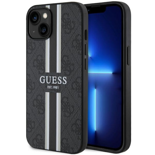 Coque Guess GUHMP14MP4RPSK iPhone 14 Plus 6.7" noir/noircase 4G Printed Stripes MagSafe Case