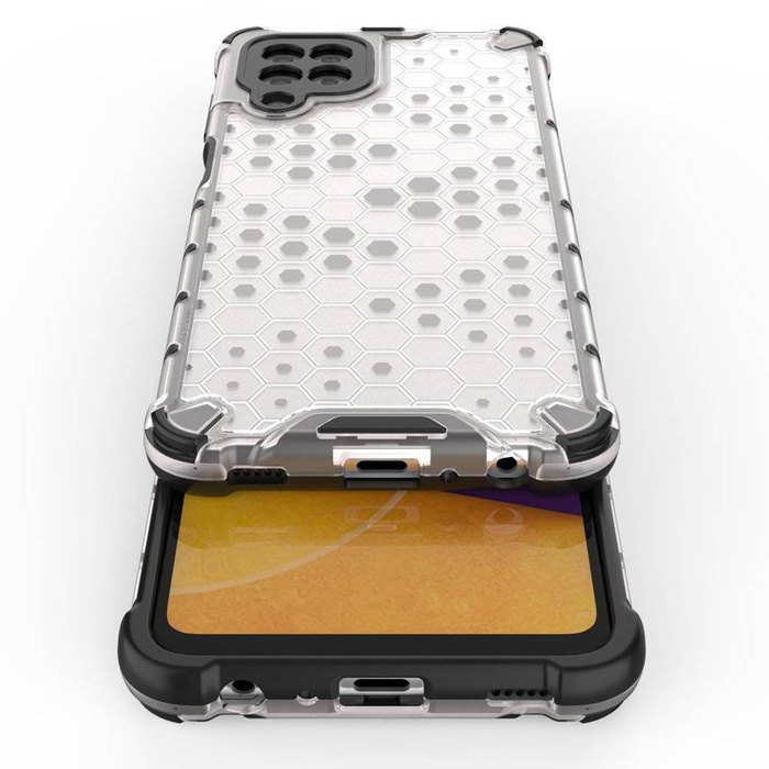 Pancéřový kryt Honeycomb pouzdro s gelovým rámečkem Samsung Galaxy A22 4G modrý