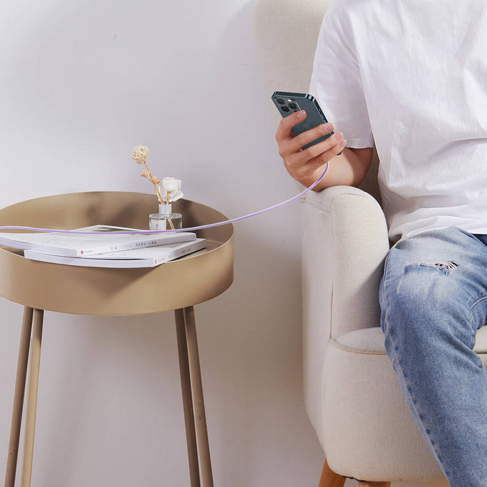 Baseus Dynamic 2 Series Schnellladekabel USB-C - Lightning 20W 480Mbps 1m Lila