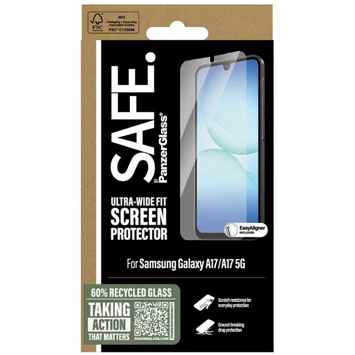 Szkło hartowane SAFE by PanzerGlass      Ultra-Wide Fit do Samsung Galaxy A17 / A17 5G