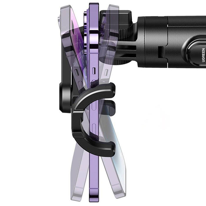 Selfie stick / perche télescopique avec support et télécommande Bluetooth 1.5m Ugreen LP586 - noir