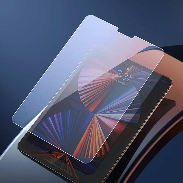 Baseus 2x Vollglasfolie 0,3mm für iPad Pro 12,9&#39;&#39; 2021 (5. Gen.) / 2020 (4. Gen.) / 2018 (3. Gen.) mit Montagesatz