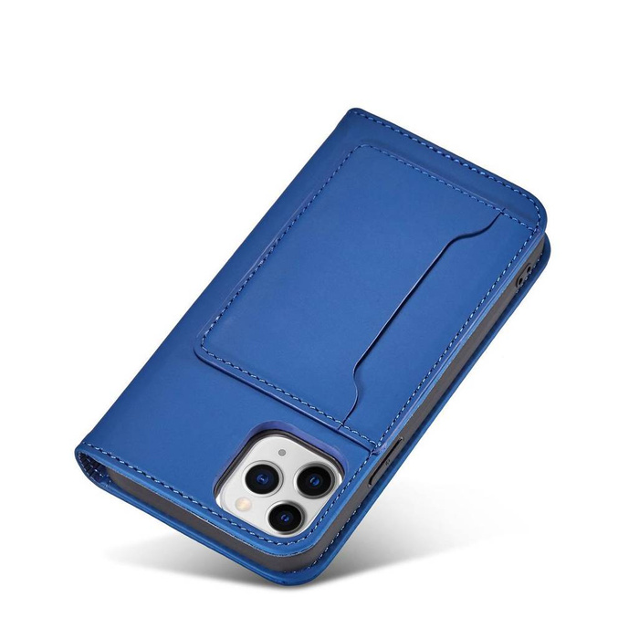 Magnet Card Case para iPhone 12 funda tarjetero tarjetero azul