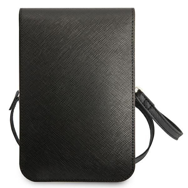 GUESS Saffiano Triangle Handbag Black